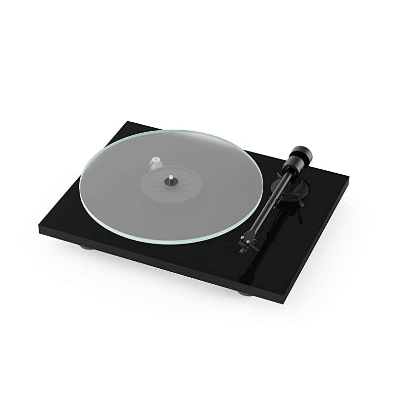 T1 BT Turntable with Built-in Preamp and Wireless Audio Transmitter (Piano Black)