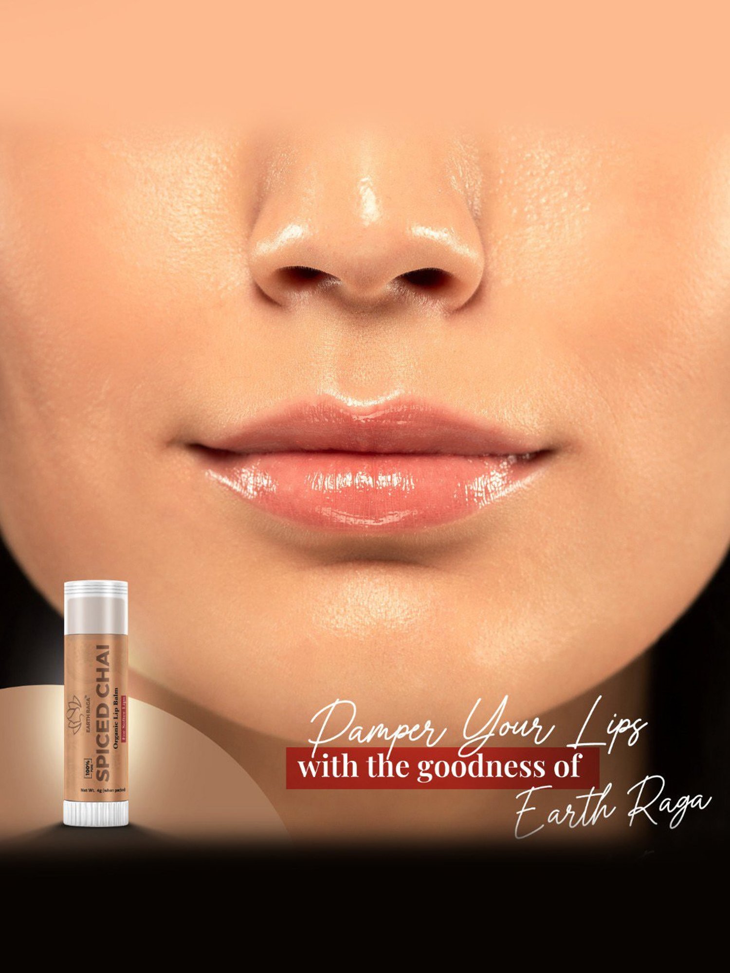 Earthraga Spiced Chai Organic Lip Balm - 4 gm