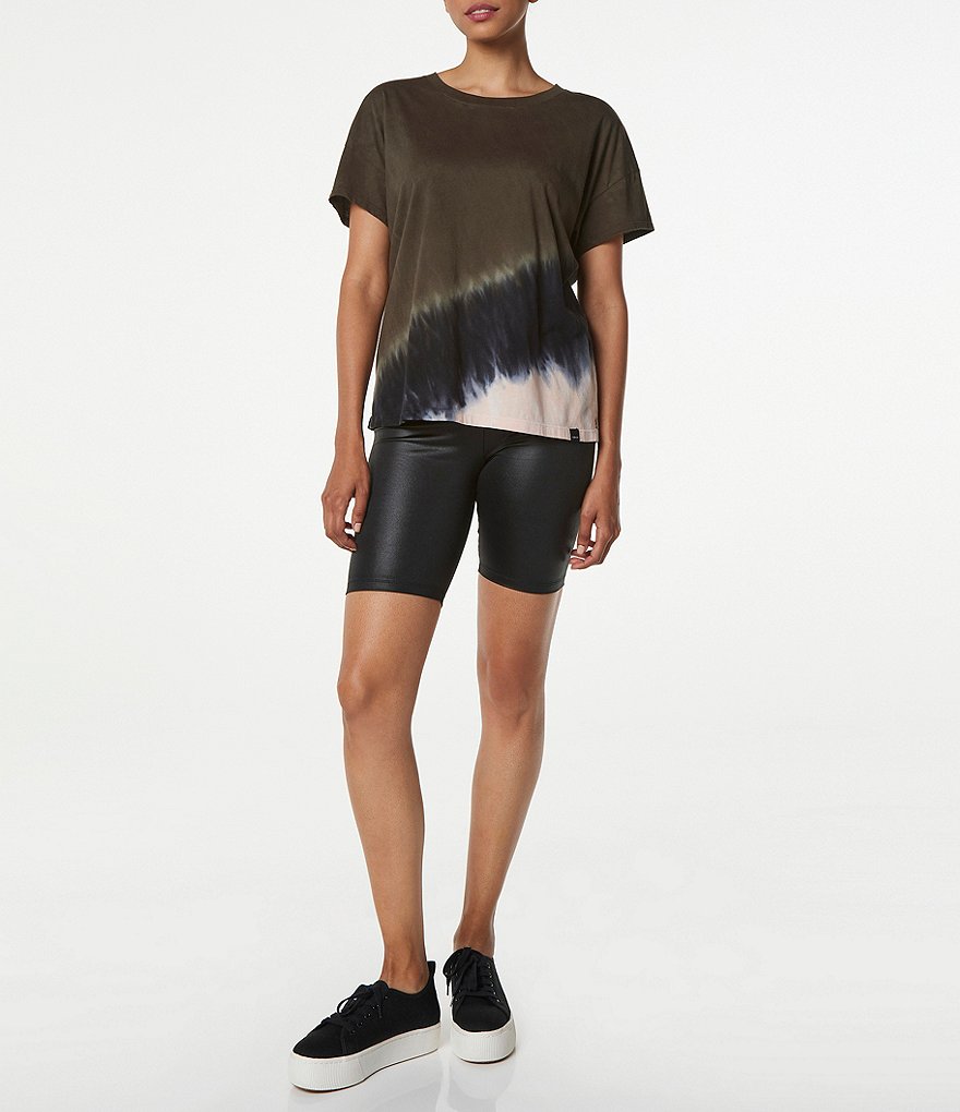 Marc New York Performance Short Sleeve Crew Neck Tie-Dye Boxy Tee