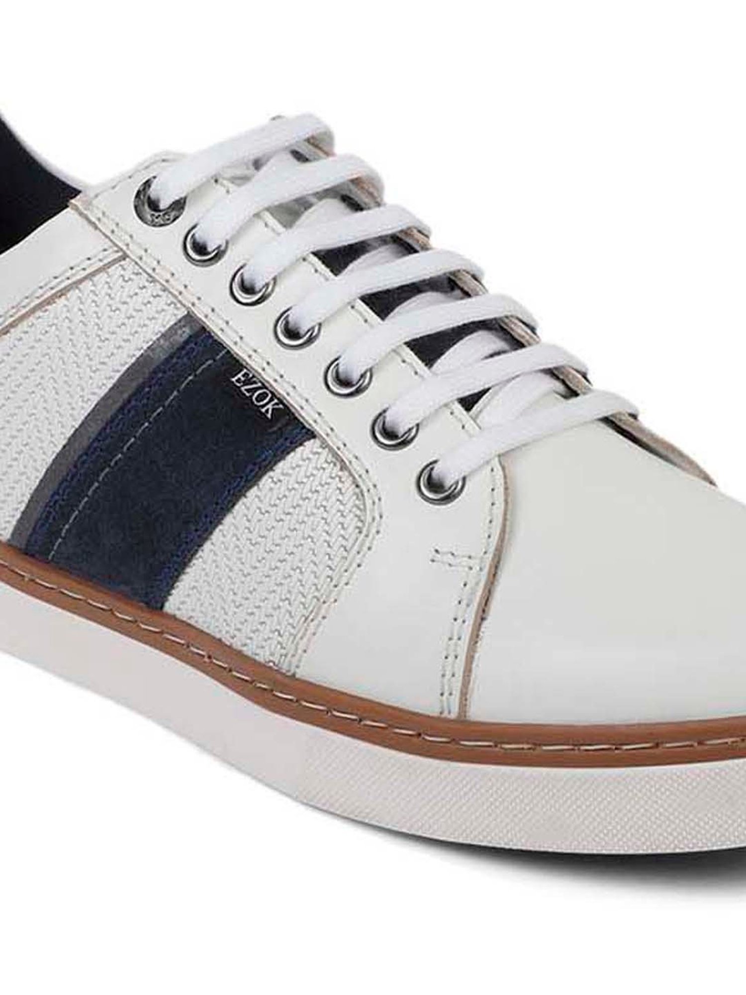 EZOK Men's White Casual Sneakers