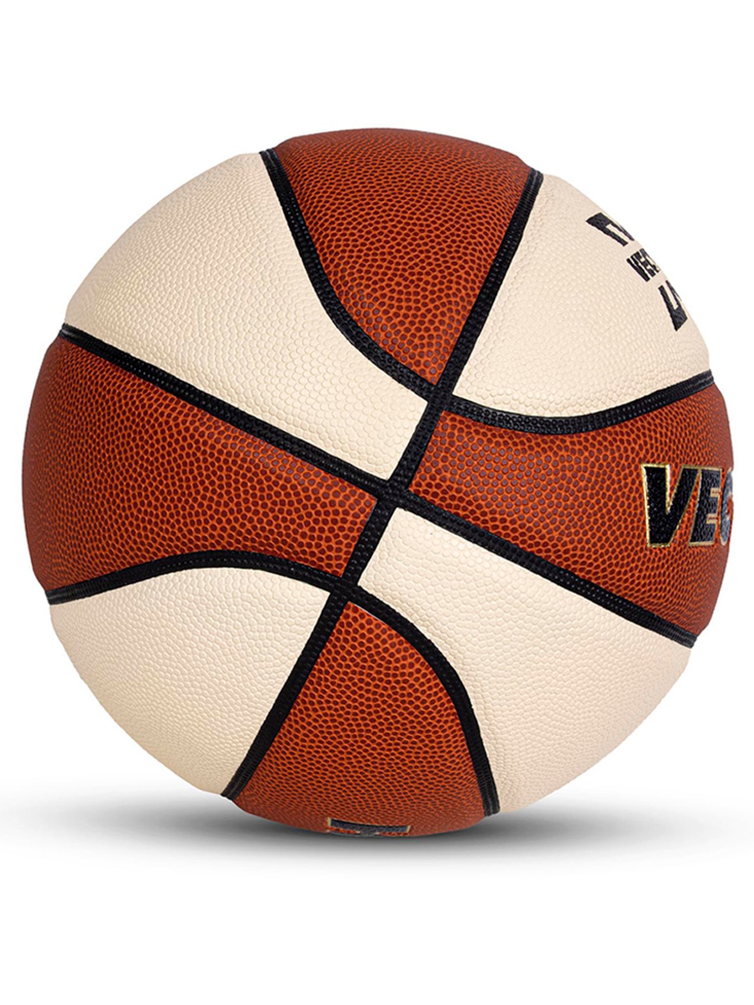 Vector X HG-100 Federation of India FIBA Level 1 Approved Premium Basketball (Brown & Cream) Size -6