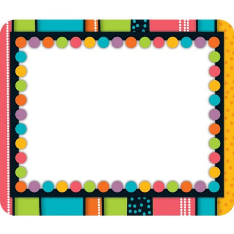 Carson Dellosa Stylin Stripes Name Tags (150011)