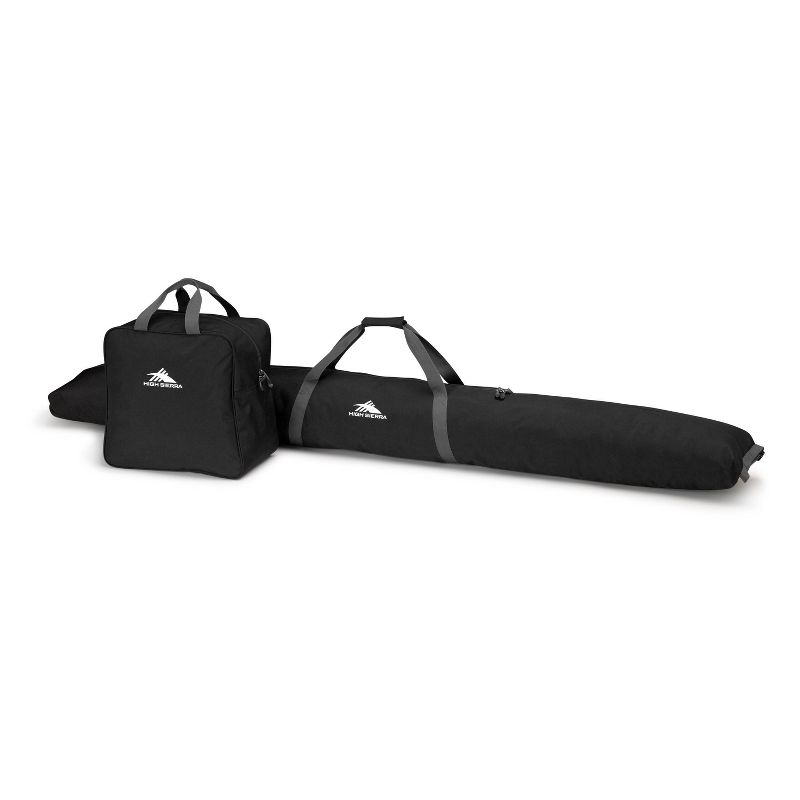 High Sierra Ski Bag and Boot Bag Combo - Black