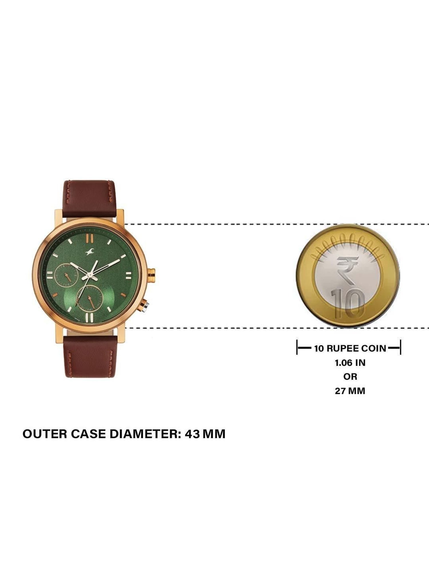 Fastrack 3287KL04 Tick Tock Analog Watch for Men