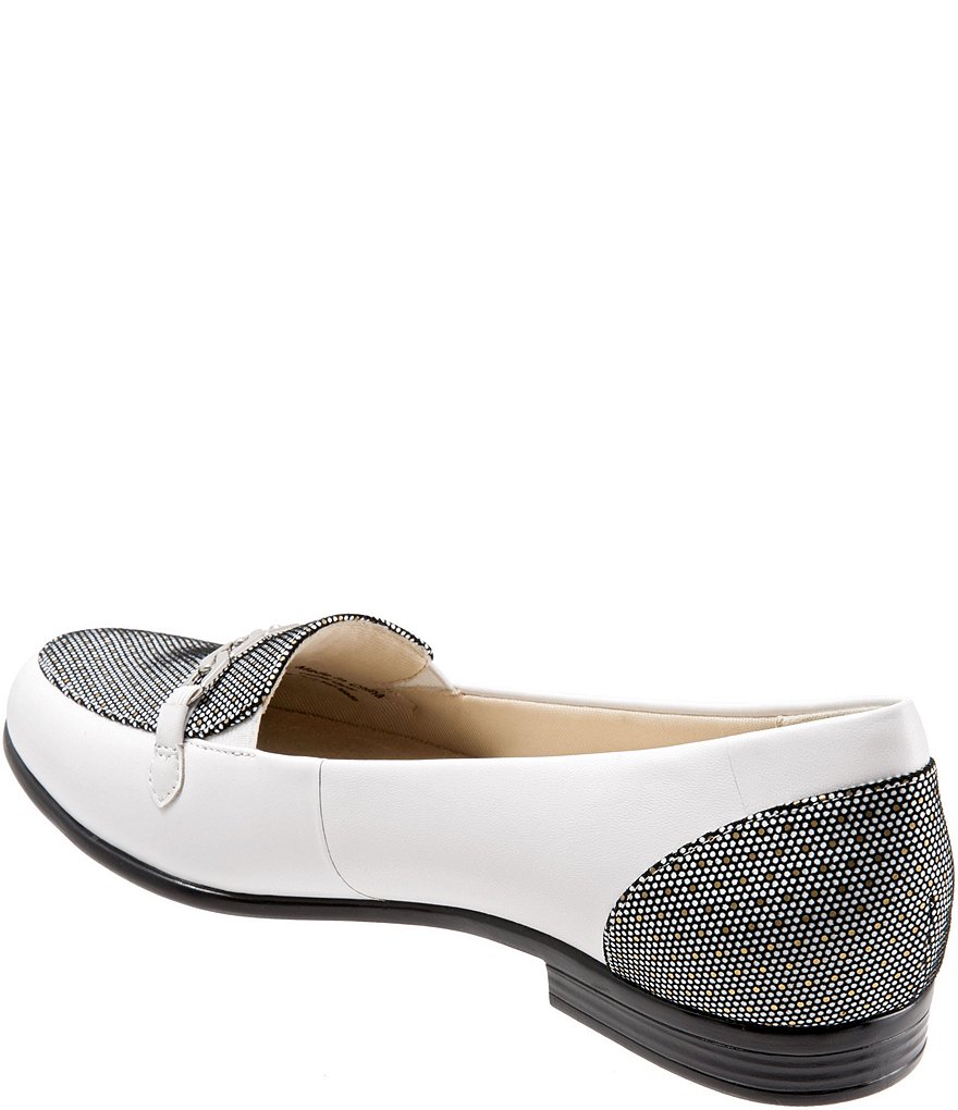 Trotters Anastasia Foil Dots and Chain Detail Loafers