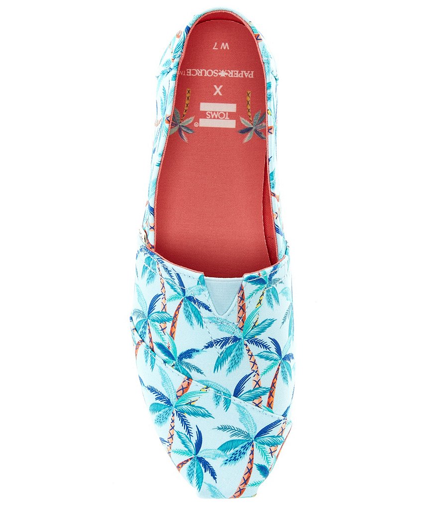 TOMS Women's Alpargata CloudBound Palm Print Slip-Ons