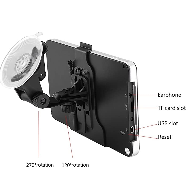 7 Inch Touch Screen GPS Navigation Maps System Device International GPS Navigator 128M 8GB FM with Lifetime Map Update for Cars Trucks VehiclesEurope