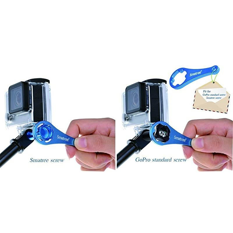 4-in-1 Aluminum Thumbscrew Accessories Tripod Mount Adapter Compatible for Gopro Max/Hero 9/8/7/6/5/4/3+/3/2/1,GoPro Hero 2018 /for DJI OSMO Action Camera