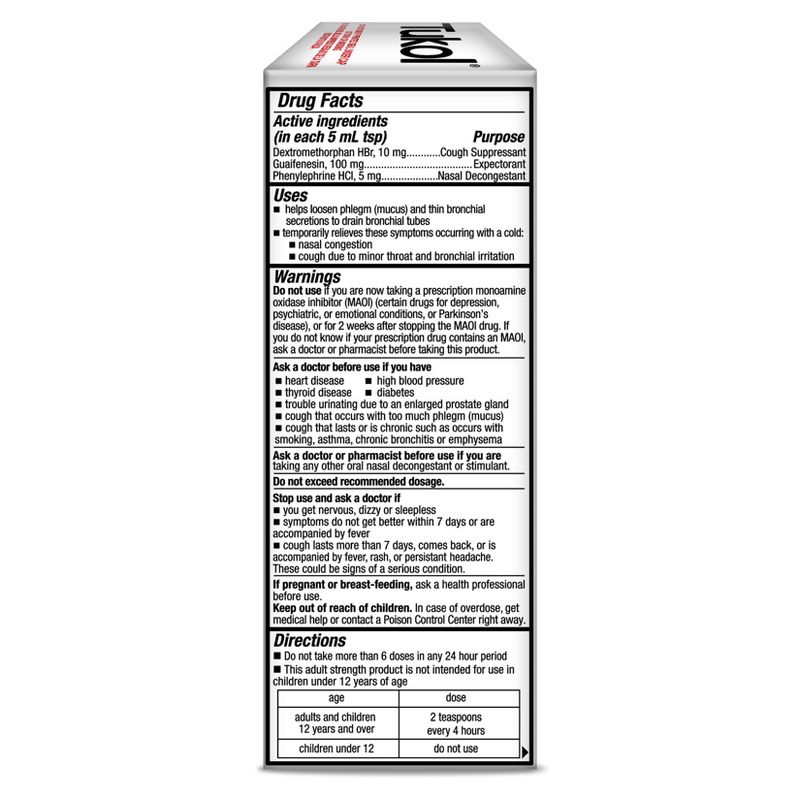 Tukol Extra Strength Multi Symptom Cold Relief Liquid - Dextromethorphan - 4 fl oz
