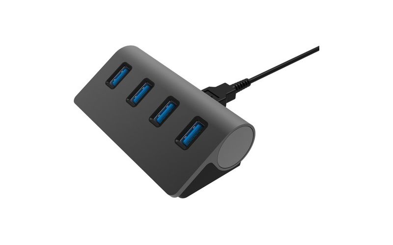 Sabrent 4 Port Aluminum USB 3.0 Hub - USB - External - 4 USB Port(s) - 4 USB 3.0 Port(s) - PC, Mac, Linux