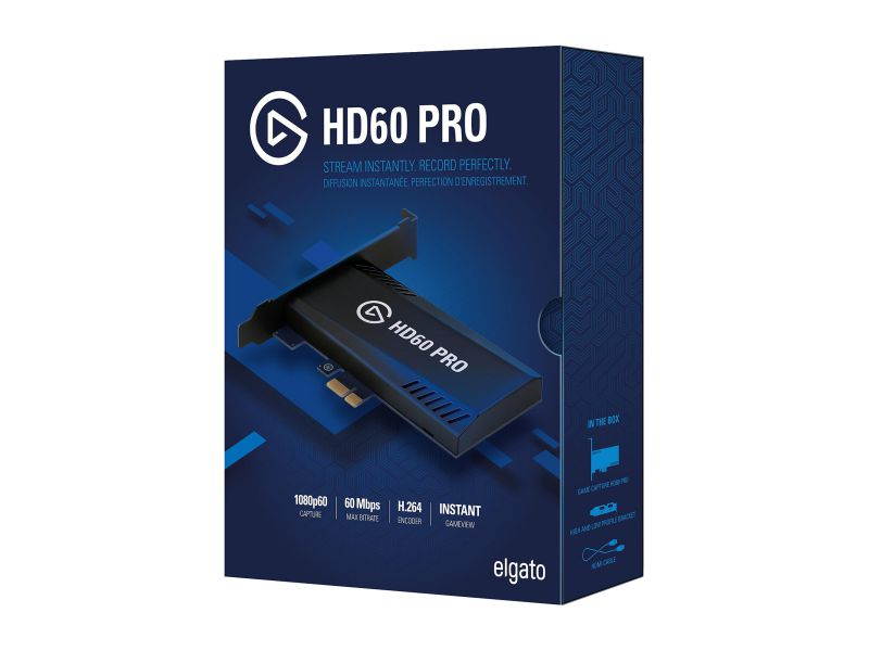 Elgato Game Capture 4K60 Pro - 4K 60fps capture card with ultra-low latency technology for recording PS4 Pro and Xbox One X gameplay, PCIe x4