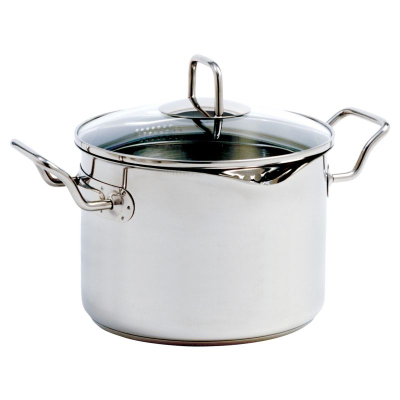Norpro 660 Krona Stainless Steel 7.5 Quart Vented Cooking Pot with Straining Lid