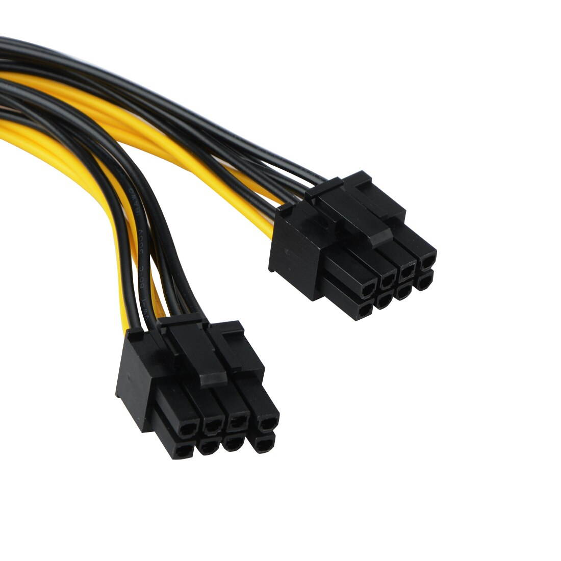 Order New 20cm GPU 8pin to Graphics Video Card Double PCI-E PCIe 8Pin ( 6Pin + 2Pin ) Power Supply Splitter Cable Cord Famale to Male