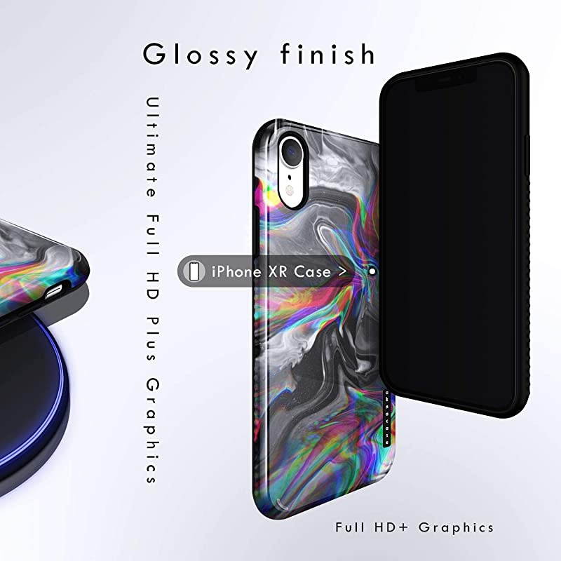 XR Case Marble Akna SiliTastic Series High Impact Silicon Cover with Full HD+ Graphics for XR 101671US