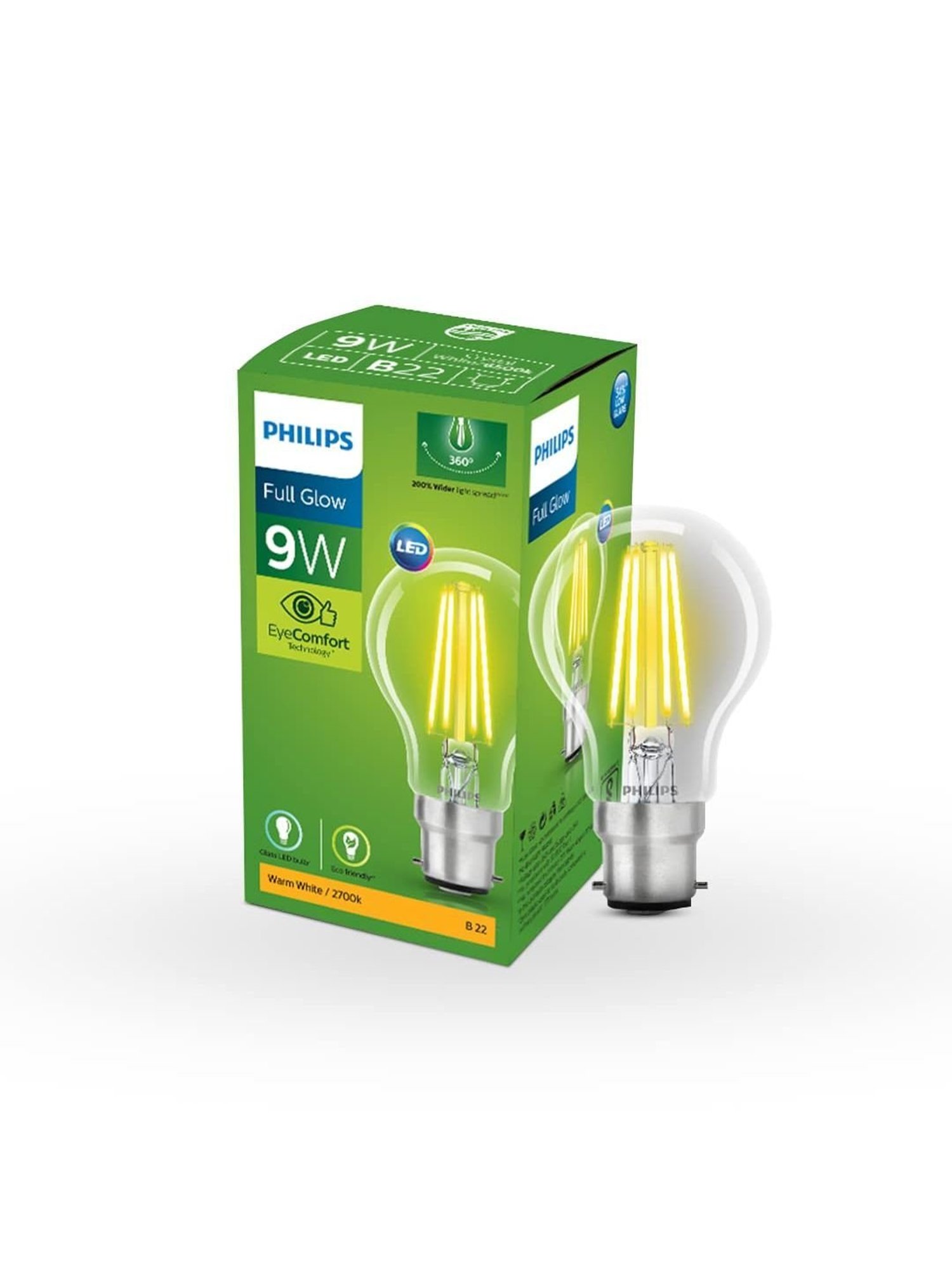Eveready 0.5 W Standard B22 LED Bulb Pack of 12 (Green)