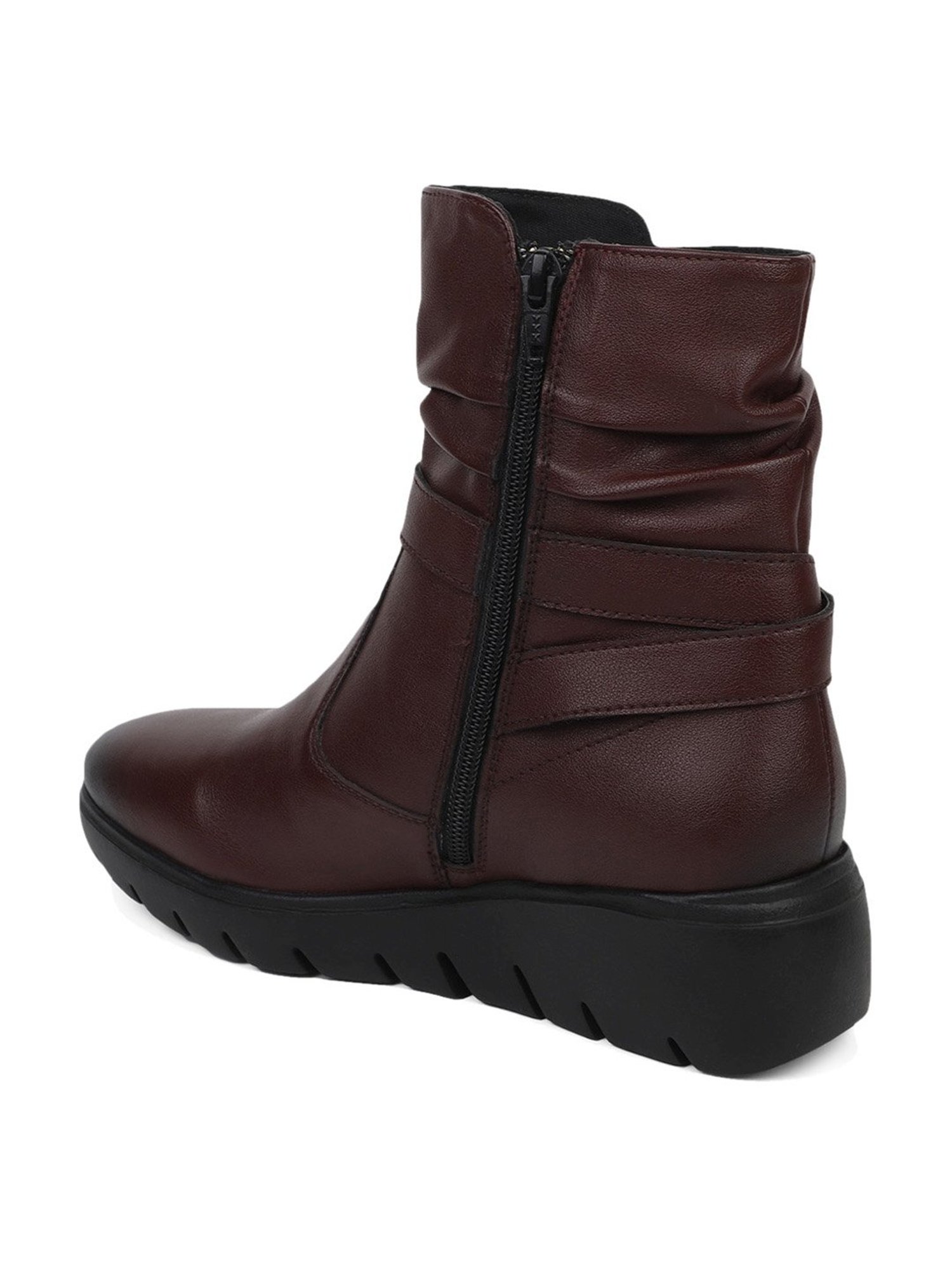 Elle Women's Cherry Wedge Booties