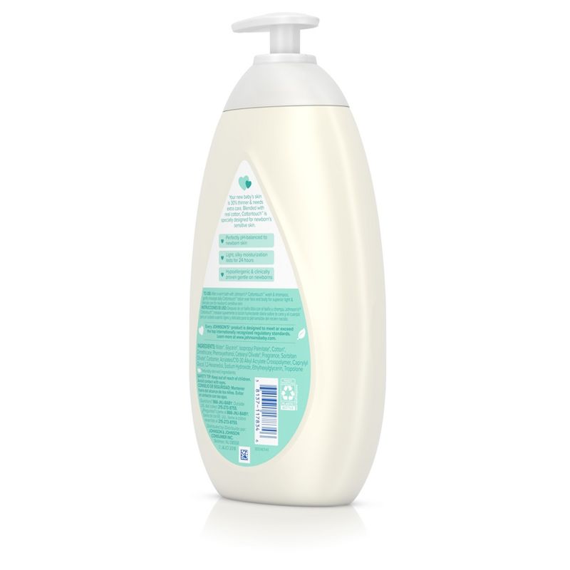 Johnson's Cotton Touch Daily Face & Body Moisturizer - 27.1 fl oz