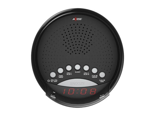AXESS AM/FM Alarm Clock Radio CKRD3801