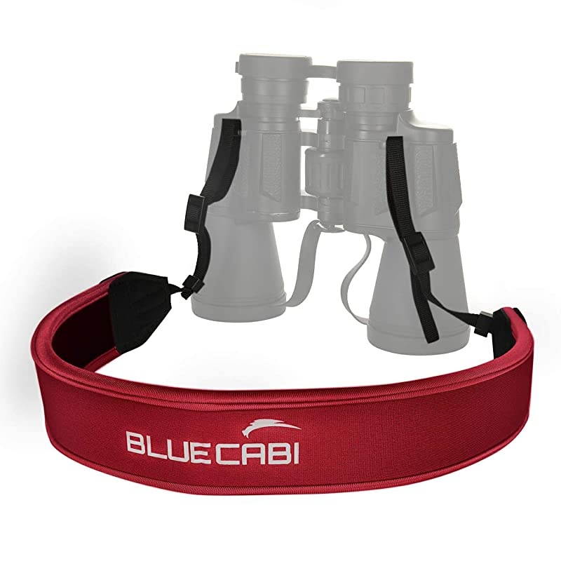 Neoprene Neck Strap for Cameras and Binoculars Wide Comfortable Unisex Adjustable AntiSlip NeckShoulder Belt Strap Perfect for Binoculars Rangefinders and DSLR Cameras Red