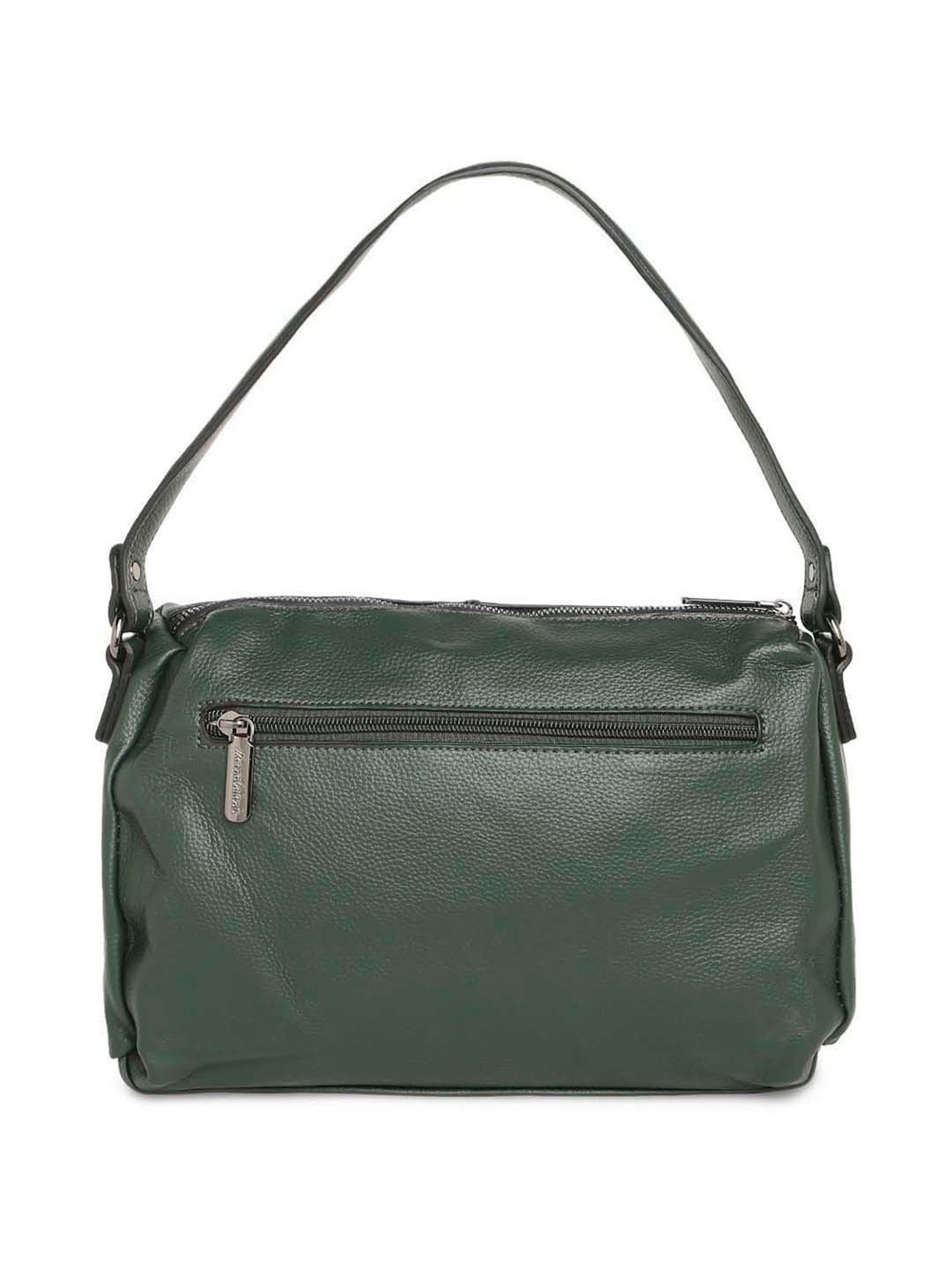Marina Galanti Green Rivets Medium Baguette Bag