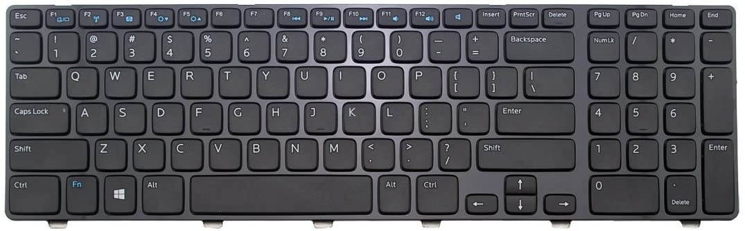 Laptop Keyboard New US Layout Laptop Keyboard Replacement for Dell Inspiron M731R (5735) Black Notebook US