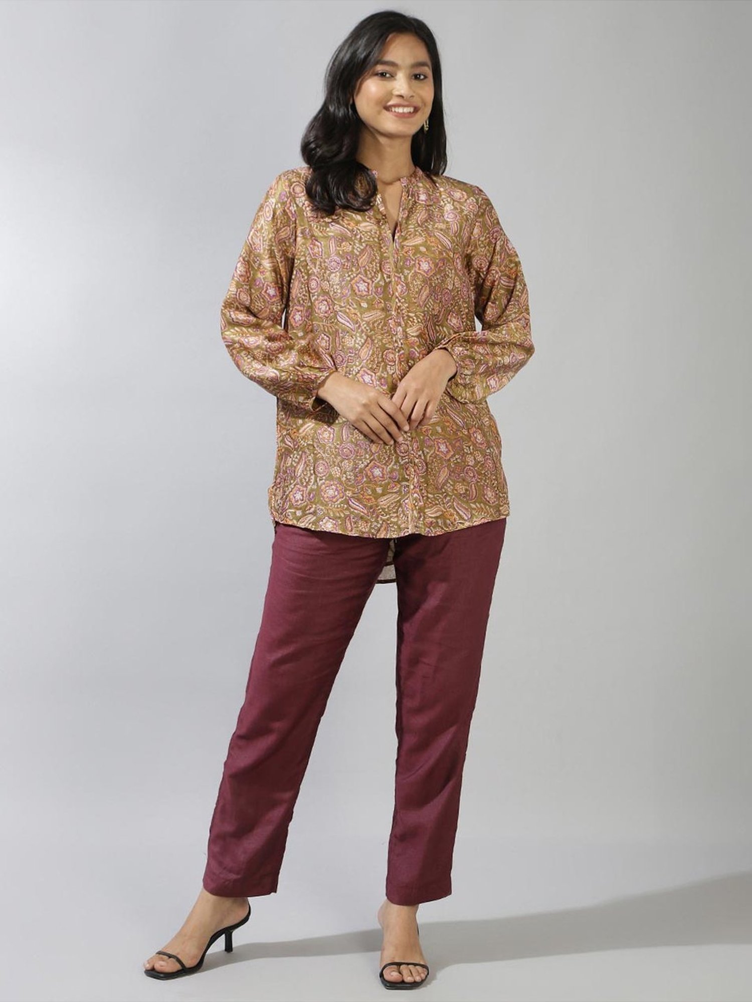 Fabindia Green Printed Tunic