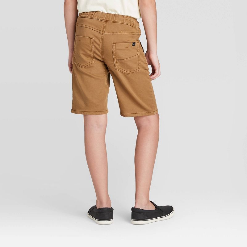 Boys' Zipper Jean Shorts - art class™ Khaki S