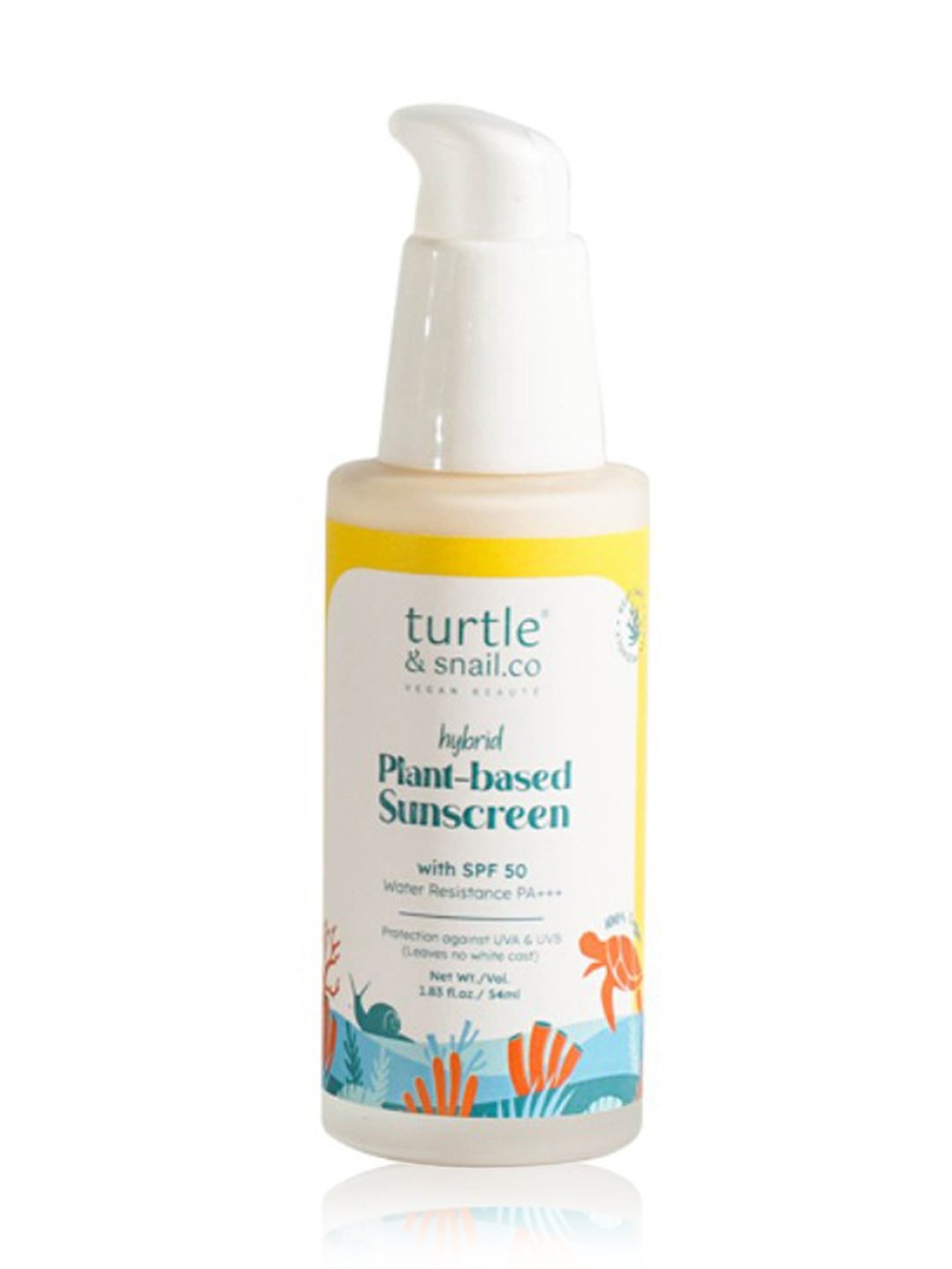 Turtle & Snail.Co Hybrid Plant-Based Sunscreen with SPF 50 & Water Resistance PA+++ - 54 ml