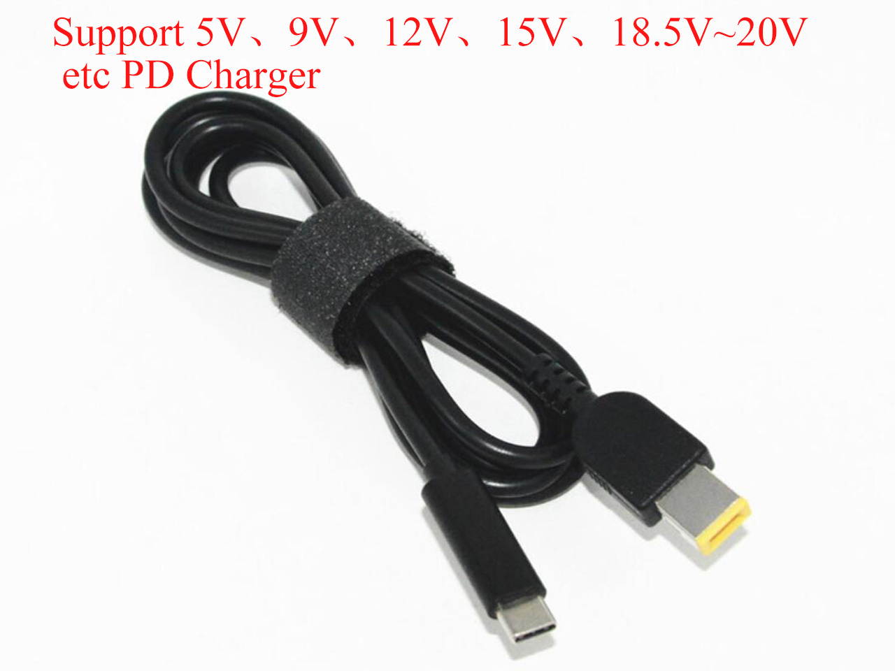 Alimentation DC Adapter USB 3.1 Type C USB-C Laptop Charger Adapter Converter USB Type C Female DC Power Jack to Lenovo Square LENOVO Yoga 11