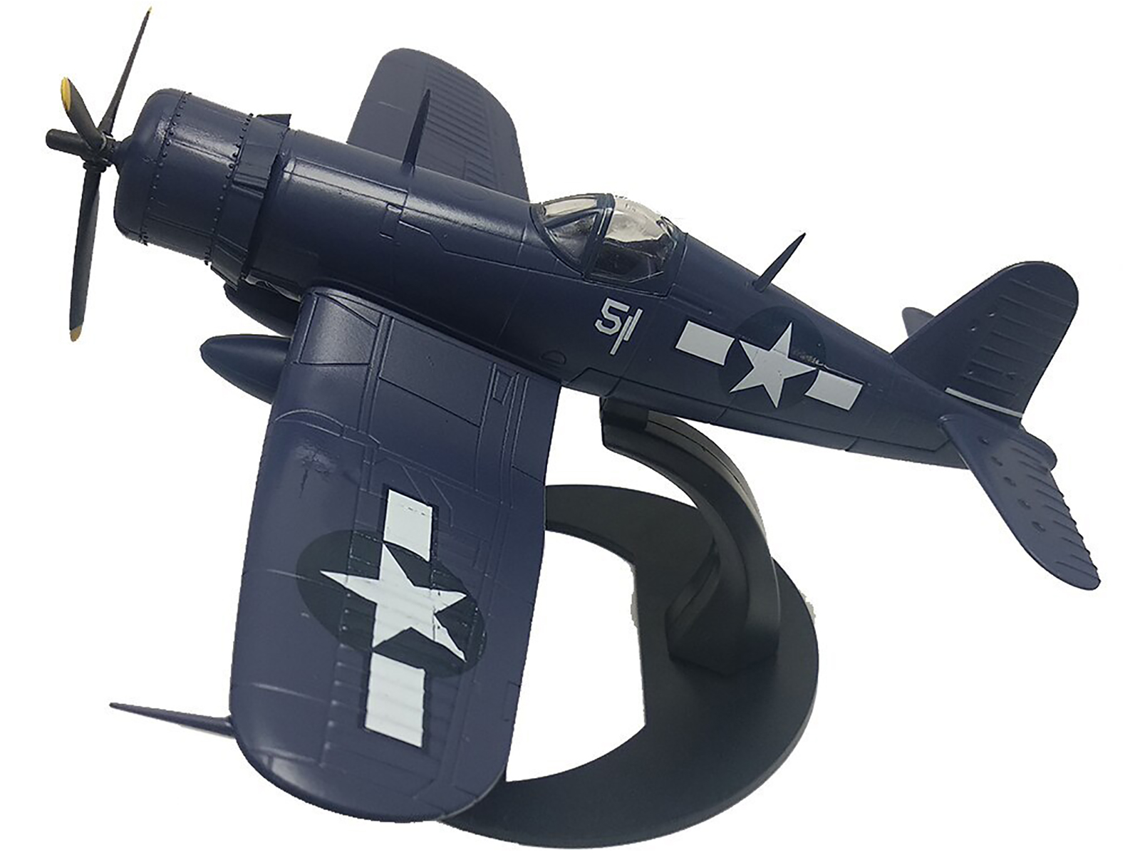 Vought F4U-1D Corsair Fighter Aircraft "Robert Wade VMF-323 Death Rattlers Yontan Airfield Okinawa" (1945) United States Marine Corps "Planes of World War II" Series 1/72 Diecast Model Airplane by Luppa