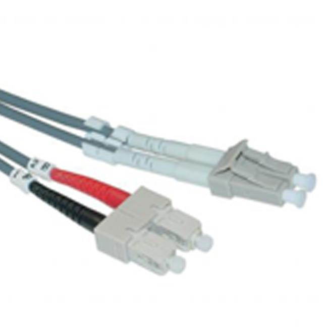 LC / SC, Multimode, Duplex Fiber Optic Cable, 50/125, 3 Meter