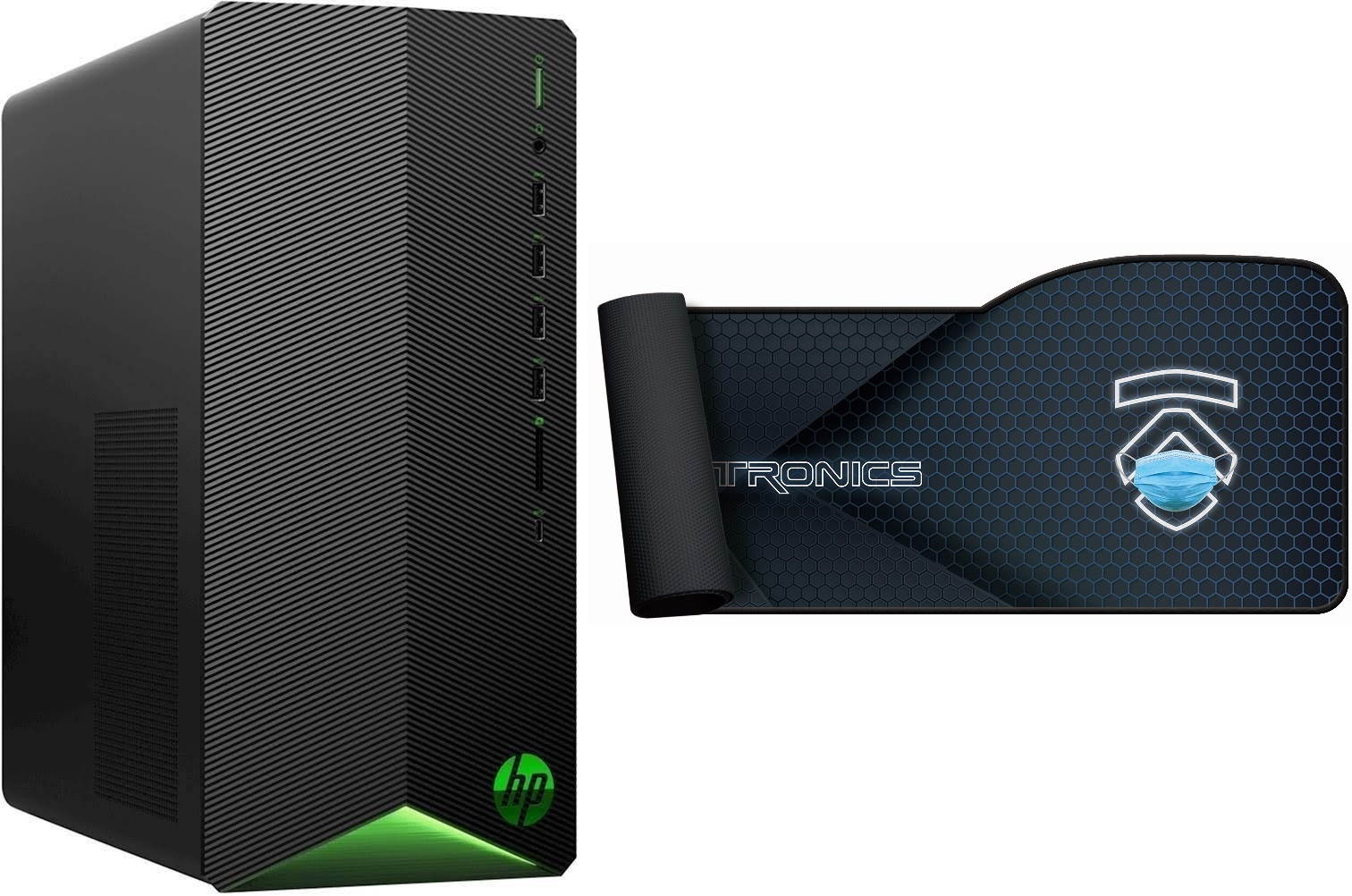 2021 Latest Pavilion Gaming Desktop Computer (Intel Core i5-11400, NVIDIA RTX 3060Ti Graphics Card, Windows 10 Home, 512GB NVMe SSD + 8GB DDR4 RAM, 500 Watt Power Supply) VR Ready PC