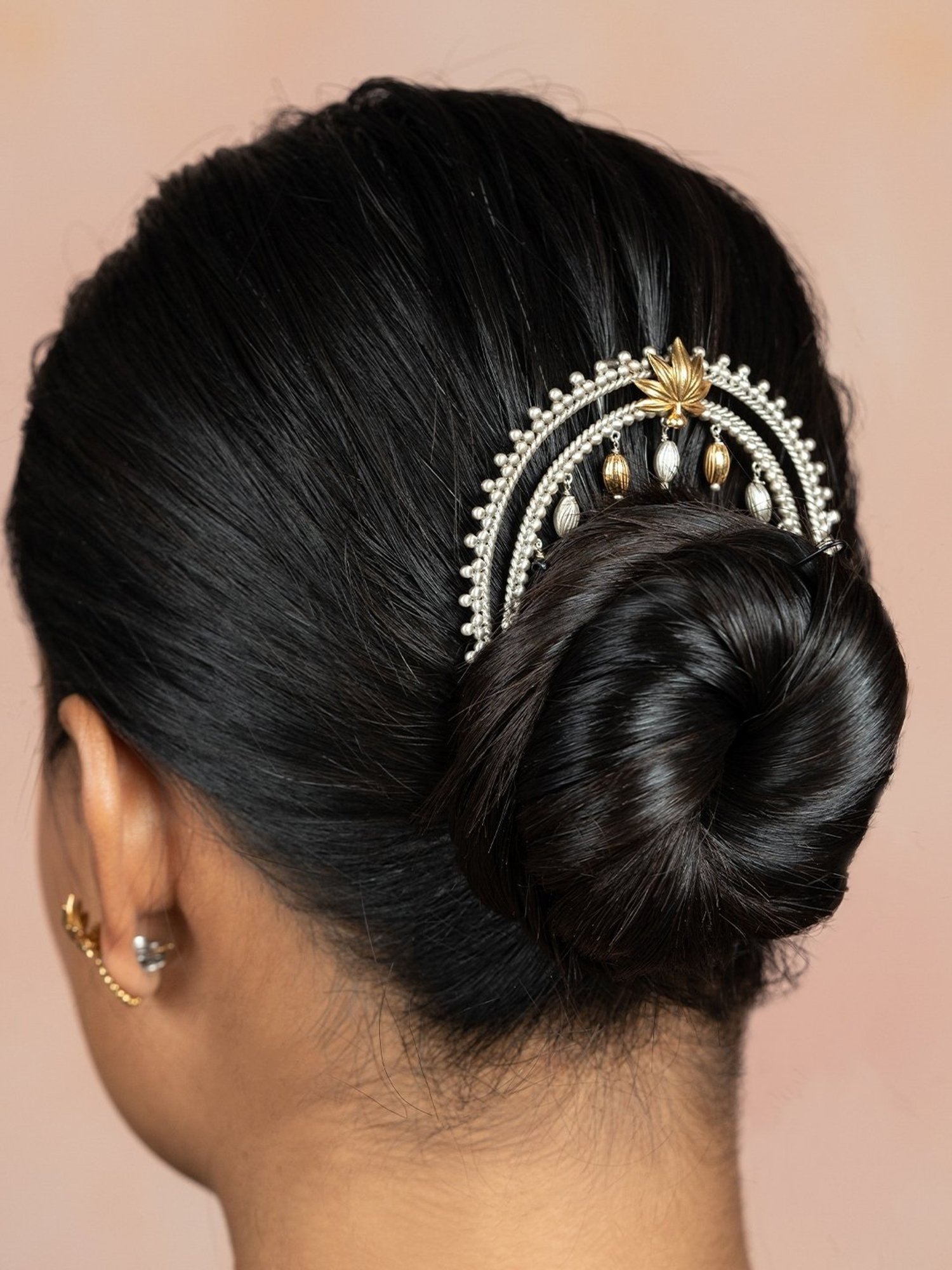 Shaya 92.5 Sterling Silver Preethi Juda Pin for Women