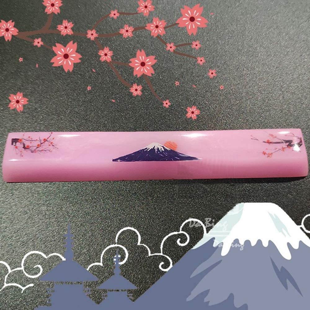 ZEFS--ESD Keycaps Backlight Resin Spacebar Keycap for Switch Mechanical Keyboard Handmade Starry Sky Mount Keycap for Keyboards (Axis Body : 6.5X, Color : Spacebar6)