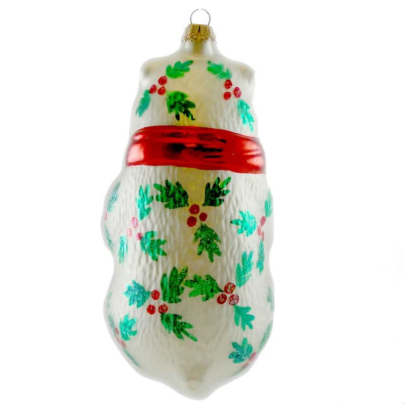 Larry Fraga Holliebear Christmas Ornament Teddy Holly  -  Tree Ornaments