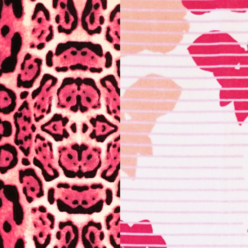 Kenneth Cole Reaction 2-Piece Printed Beach Towel Set - Leopard/Millie