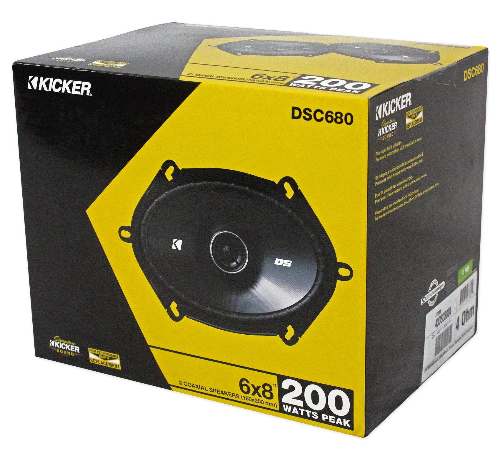 Kicker 6x8 Front Speaker Replacement Kit for 1999-2004 Ford F-250/350/450/550