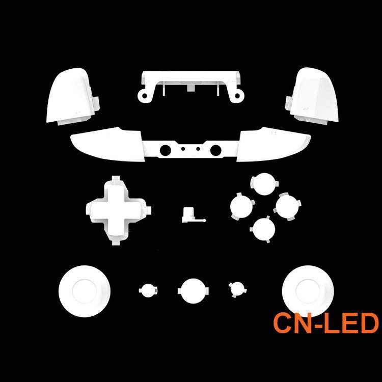 WPS Matte White ABXY Dpad Triggers Full Buttons Set Mod Kits for Newest Xbox One Slim/Xbox one S Controller with Screwdriver (Torx T6 T8) Set  for 1708 version