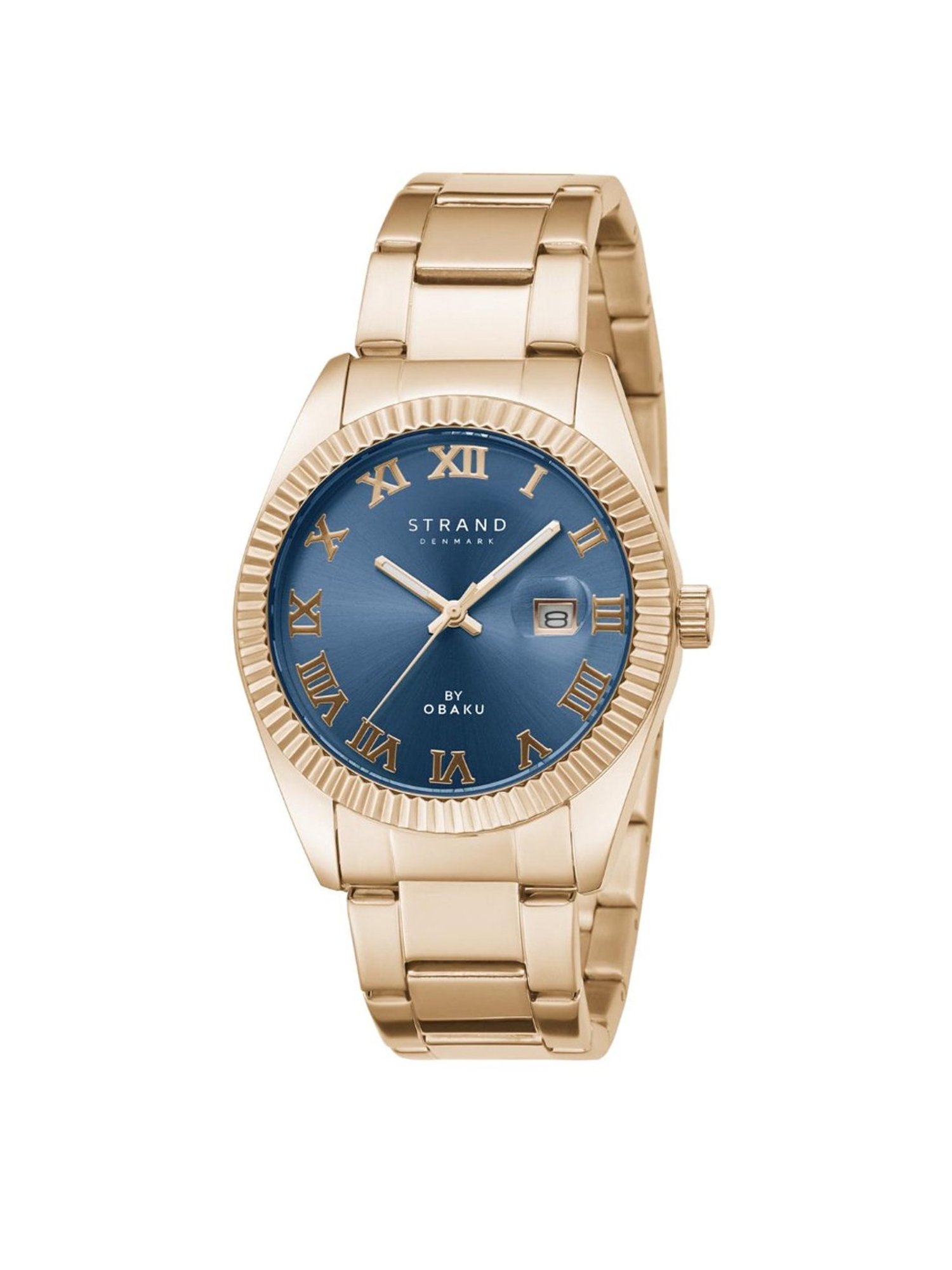 STRAND by Obaku S721GDVLSV Delmore Lapis Analog Watch for Men