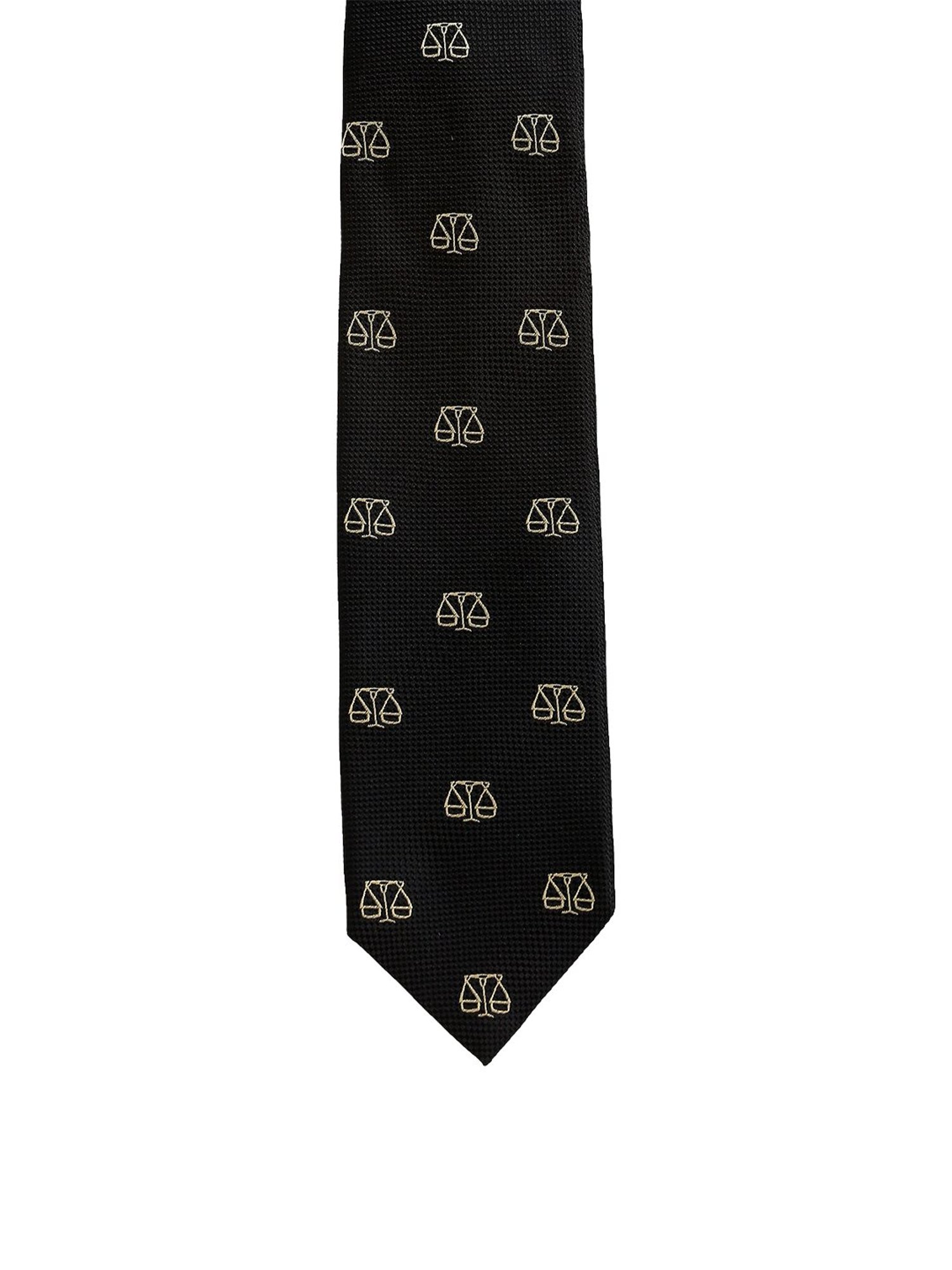 Alvaro Castagnino Black Woven Tie