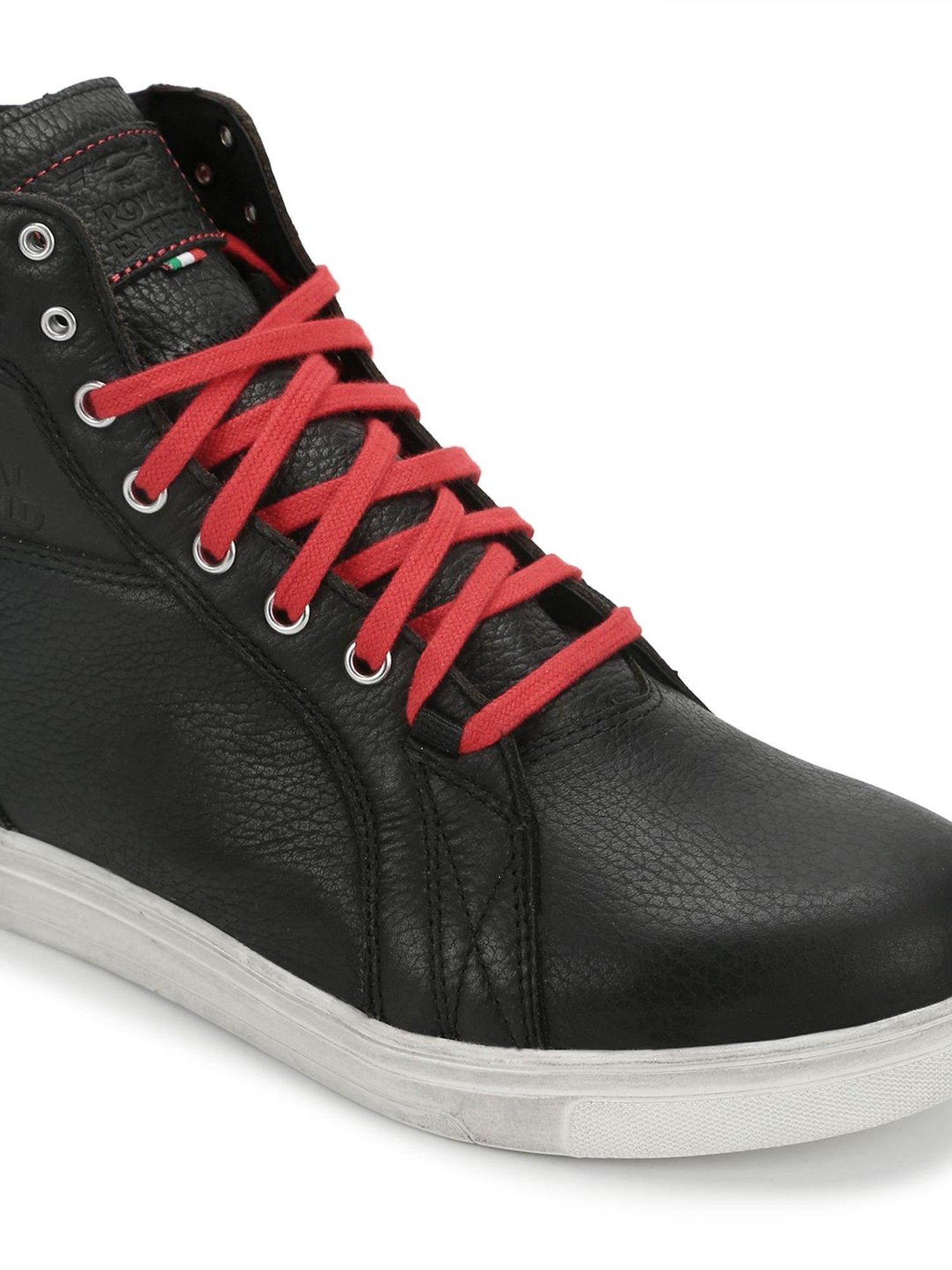 Royal Enfield Men's Black Casual Sneakers