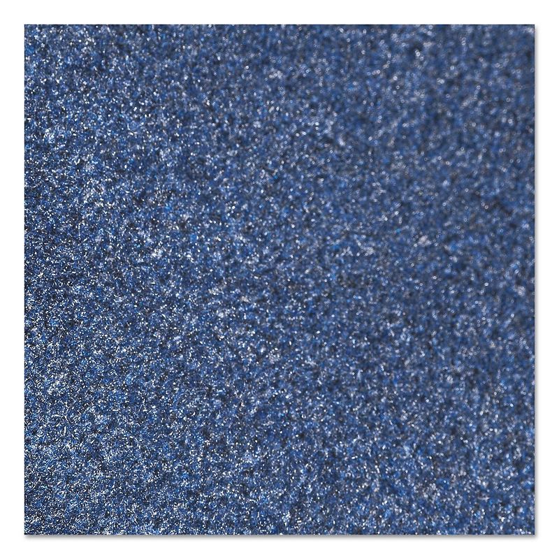 4'x6' Rectangle Solid Floor Mat Blue - Crown