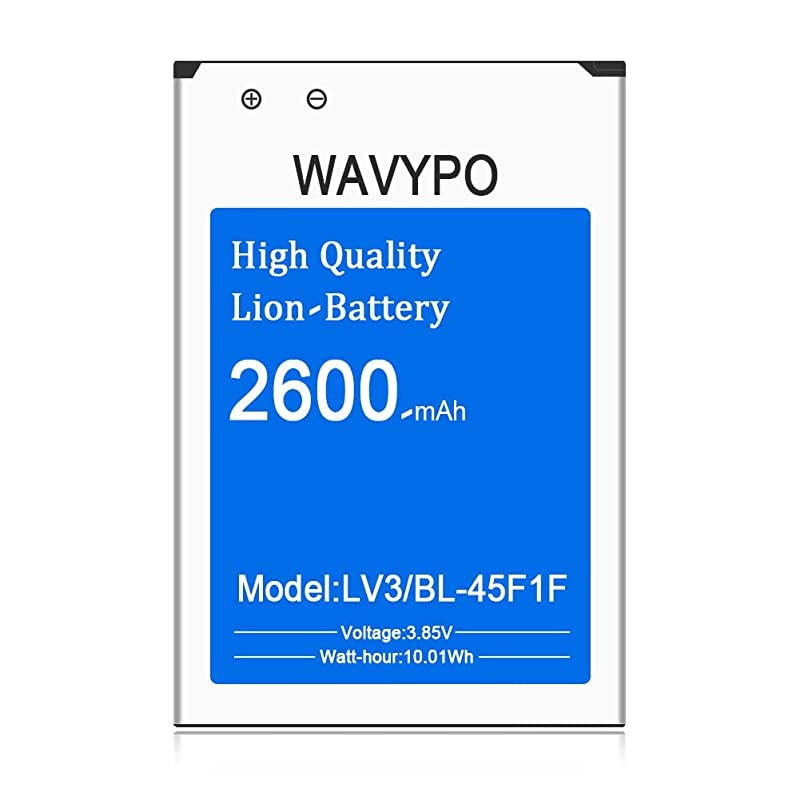 LG BL45F1F Battery 2600mAh Liion Replacement Battery for LG LV3 k4 K8 2017 Aristo MS210 Fortune M153 Fortune 2 LMX210CM Phoenix 3 Risio 2 M150 M151 18 Months Service