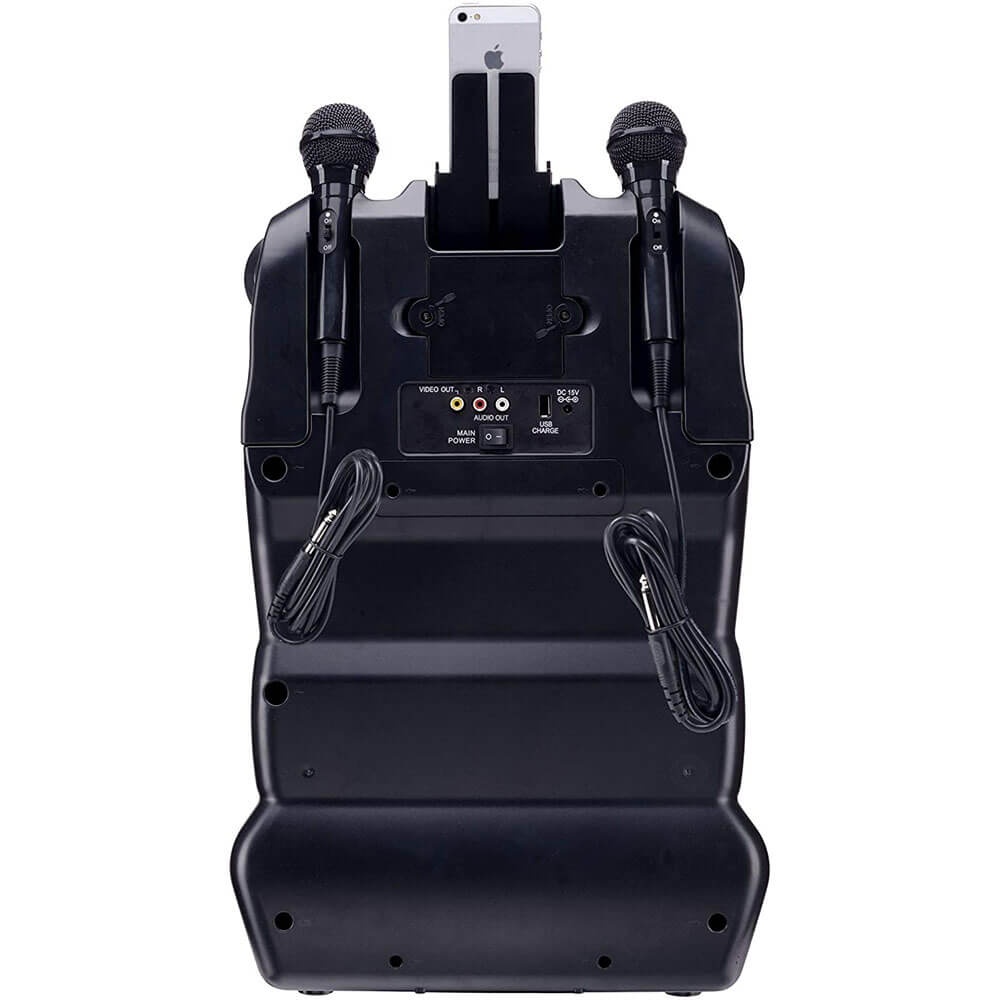 Karaoke USA GF920 Portable Professional CDG & MP3G Karaoke Player, 7 in. Color TFT Display, Record Function, Rechargable Lithium Battery & PA System