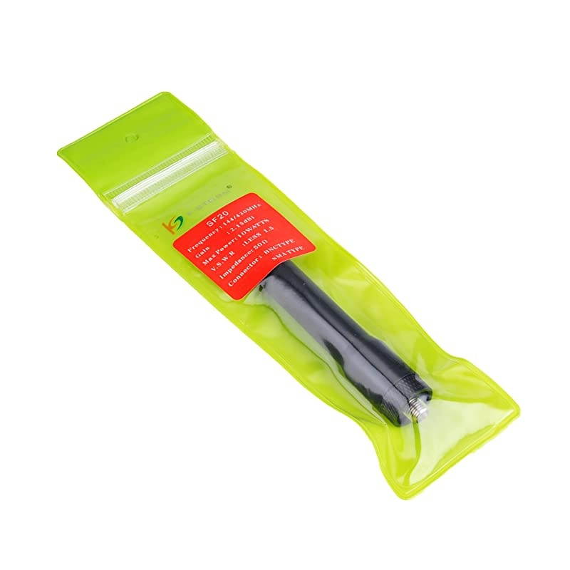 Dual Band VHFUHF Silicone Radio Stubby Antenna 144430Mhz Ham SMAF for Kenwood TK280TK380 Baofeng UV5R888S Walkie Talkie Radio