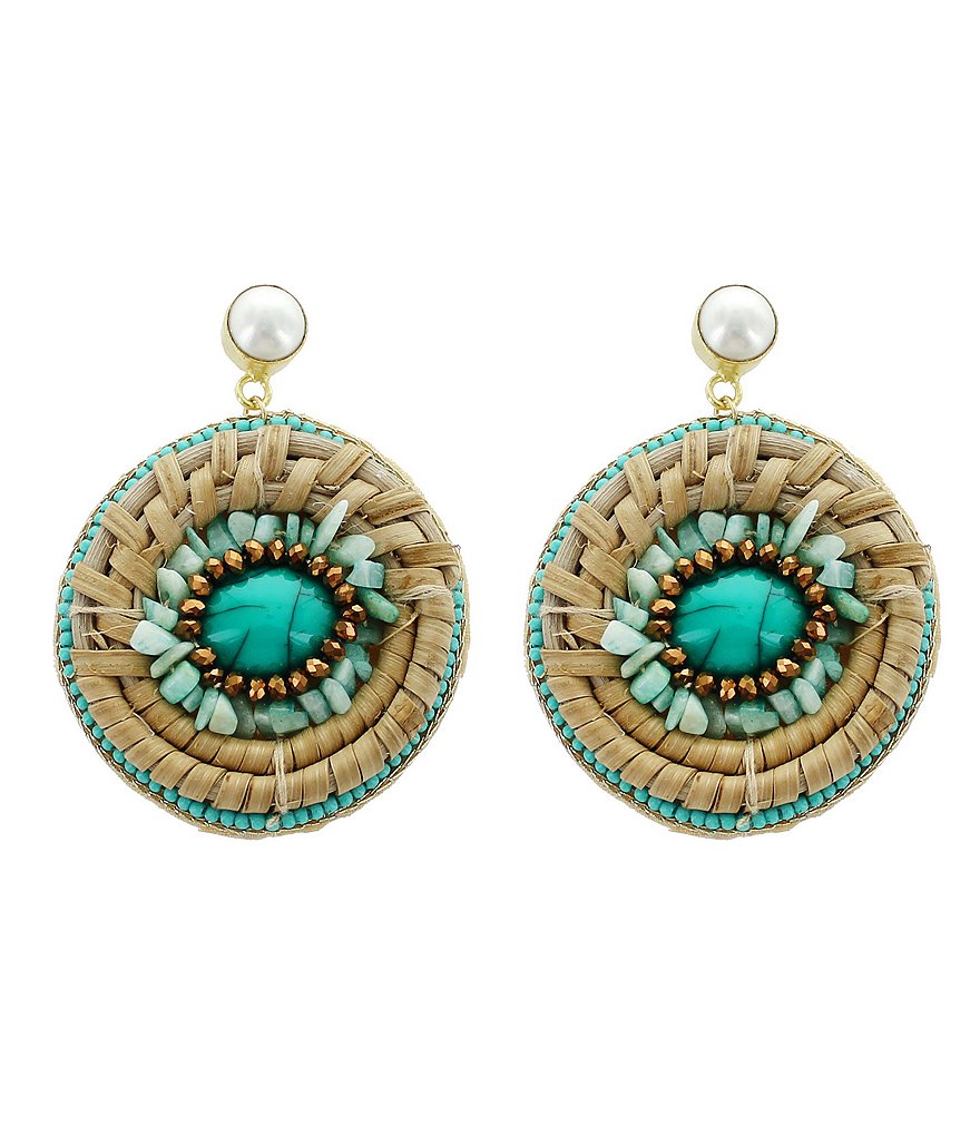 Panacea Rattan Drop Earrings