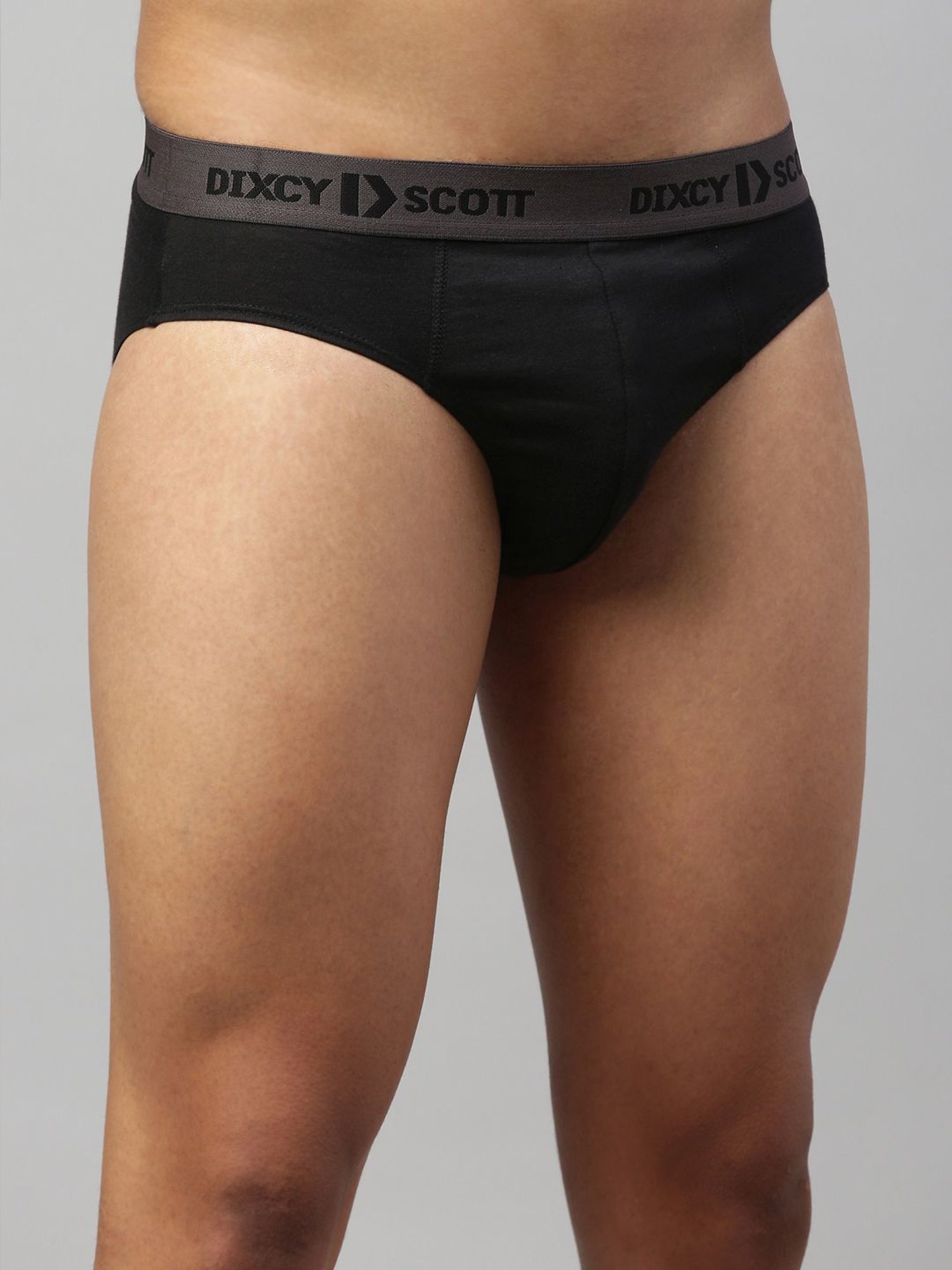 DIXCY SCOTT MAXIMUS Black & Parsian Blue Cotton Regular Fit Briefs - Pack Of 2