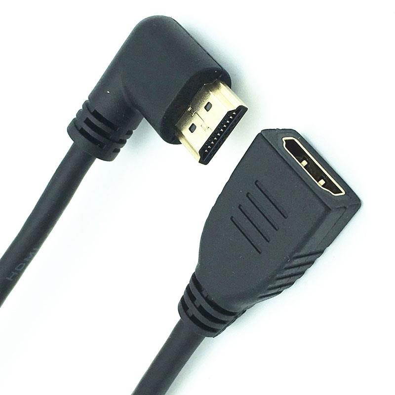 HDMI 4K*2k Cable HDMI 2.0V 60Hz,Right  angle Male to Female CABLE  1.8m