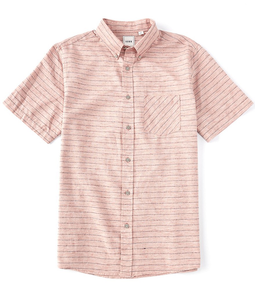 Rowm Short Sleeve Stripe Sportshirt