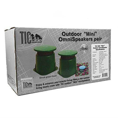 tic gs5 5" compact outdoor weatherresistant omnidirectional inground speakers pair